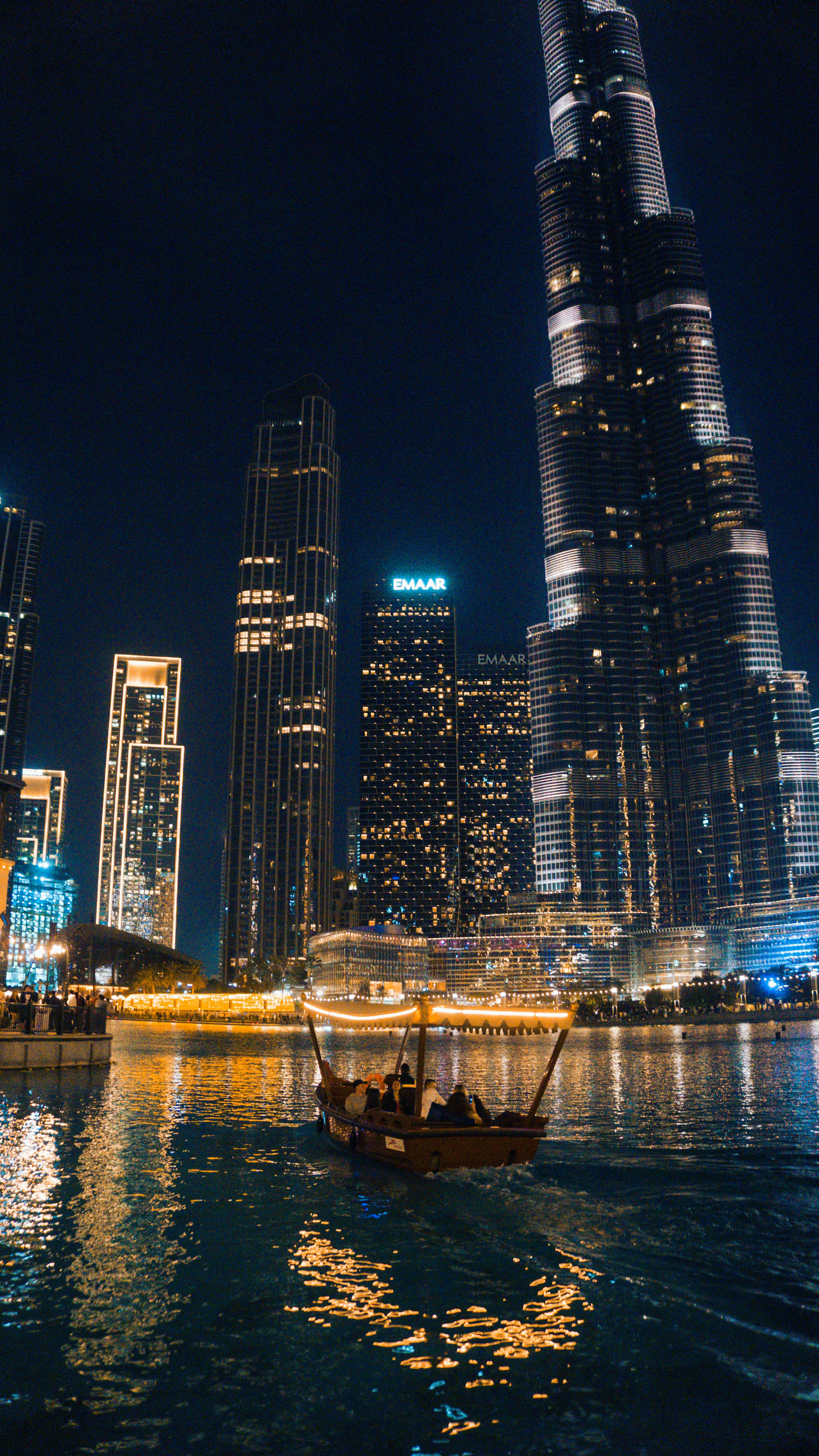 Dubai skyline at night
